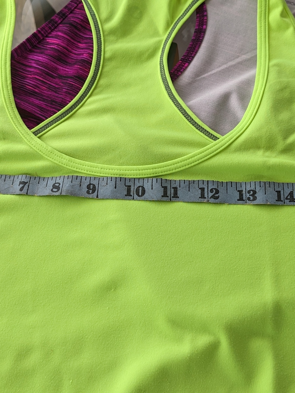 Xersion Neon Lime Racerback Tank with Spandex Feel